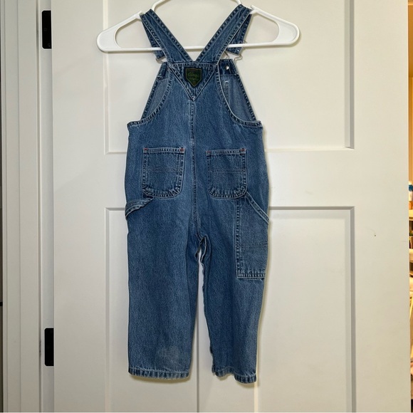 VINTAGE The Perfect Fit CLASSIC Baby Gap Denim Jean Bib Overalls 2 Years - Picture 5 of 11